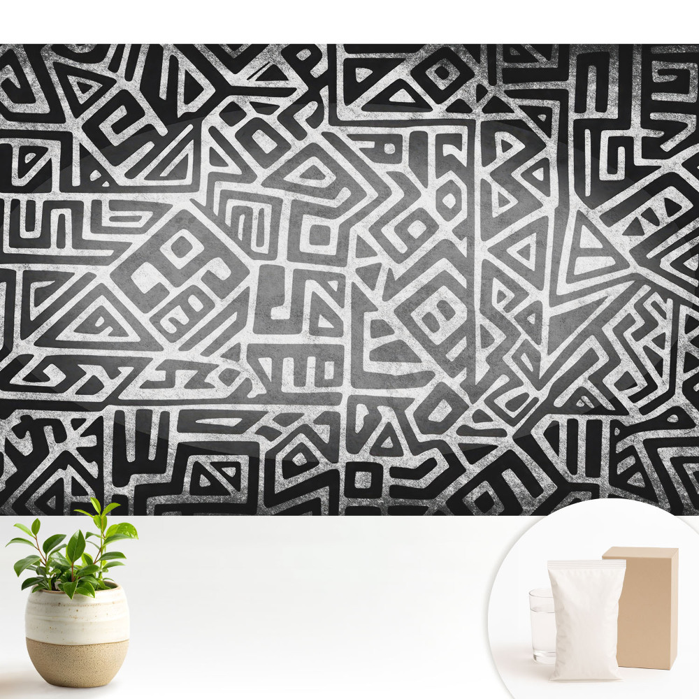 Tapeta do obývačky Abstraktná geometrická kompozícia s čiarami