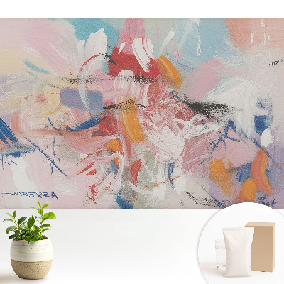 Luxusná tapeta s farebnými abstraktnými ťahmi