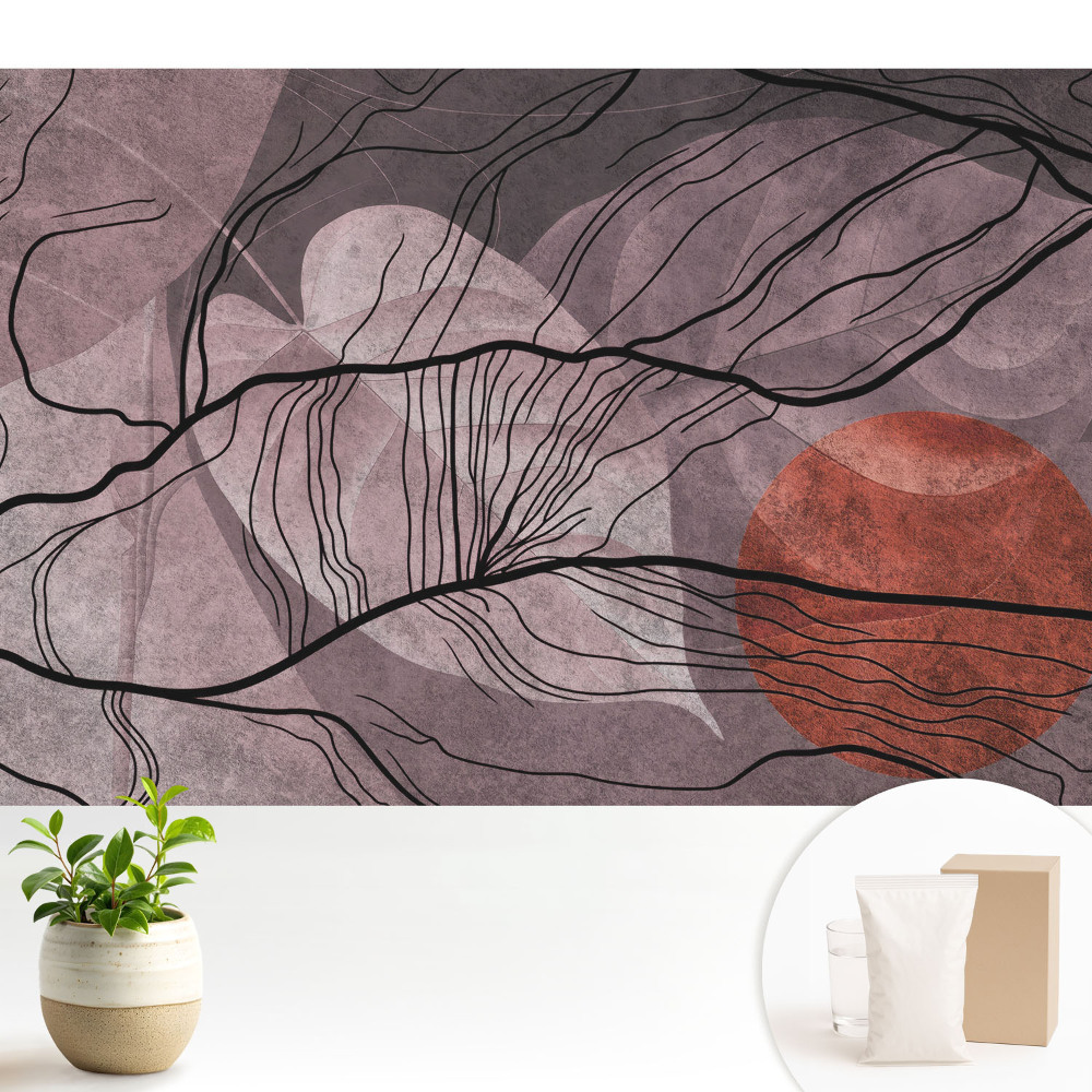 Tapeta do obývačky Abstraktné čiary dynamický kruh