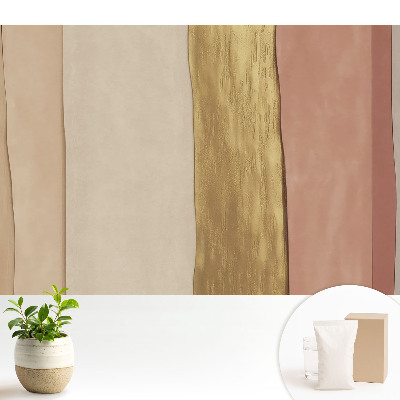 Tapeta na stenu so zvislými pruhmi v odtieňoch béžovej a hnedej