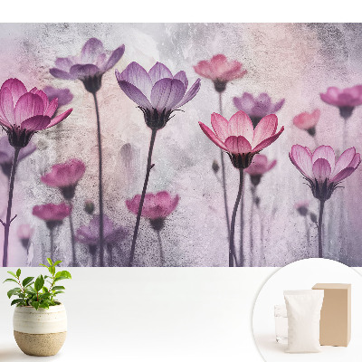 Luxusná tapeta Očarujúce kvety v pastelových farbách