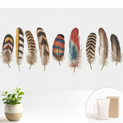 Tapeta na stenu Jedinečný boho vzor s farebnými pierkami