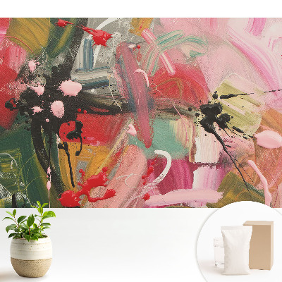 Tapeta do obývačky s dynamickou abstrakciou plnou výrazu