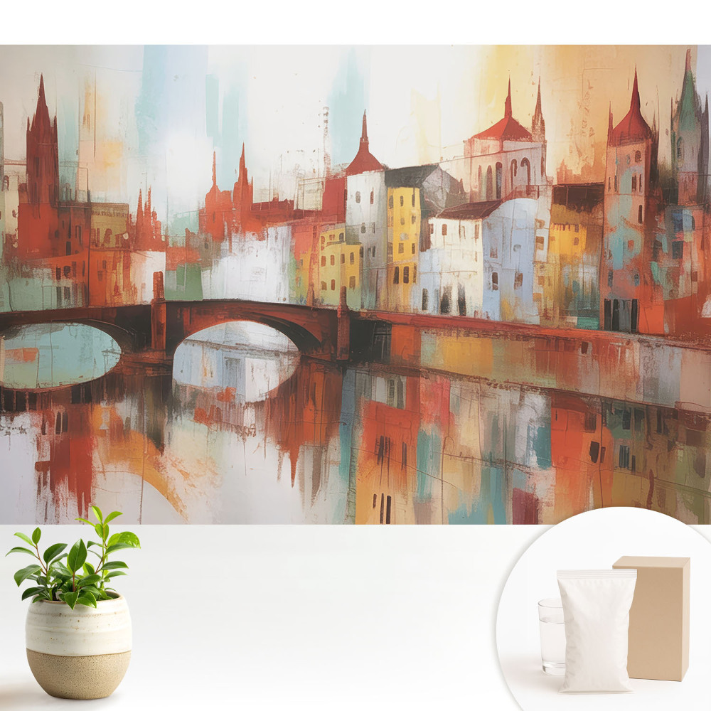 Tapeta Farebná panoráma mesta