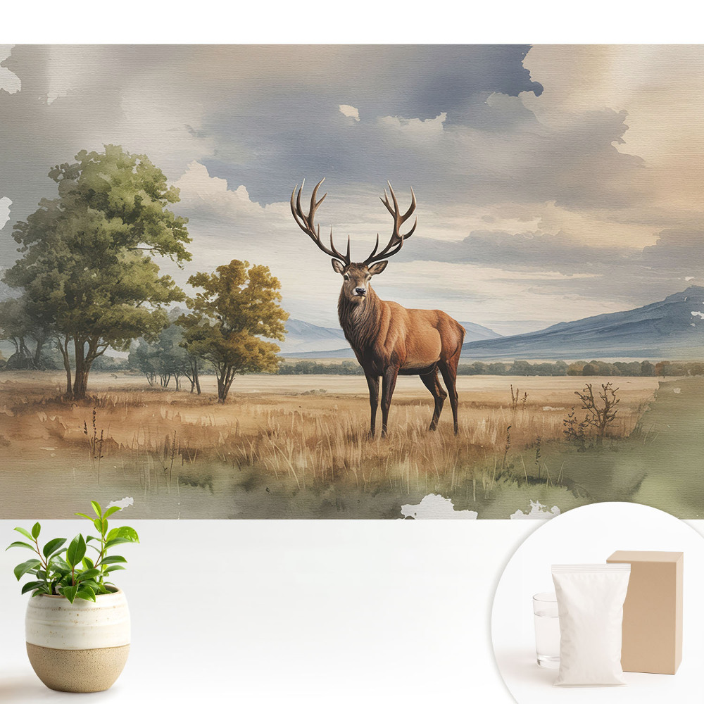 Luxusná tapeta Jeleň v jesennej krajine