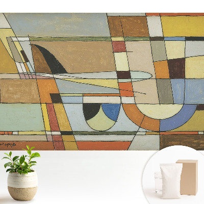 Tapeta do obývačky Abstraktné geometrické tvary