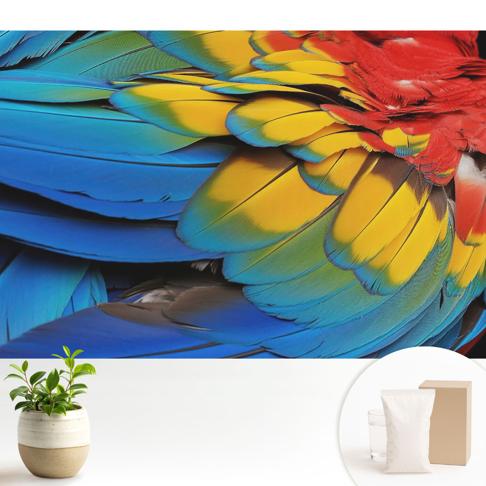 Luxusná tapeta Energická mozaika farebných pierok