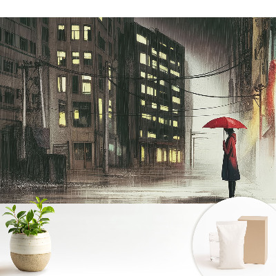 Tapeta na stenu Mestská noc, daždivé nálady, tajomstvo