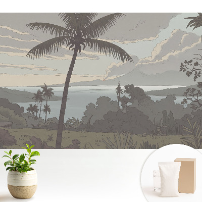 Luxusná tapeta Pokojné palmy pri mori