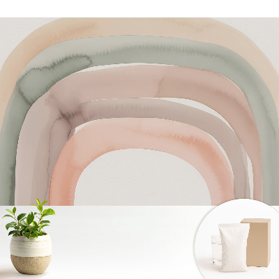 Tapeta do obývačky Pastelové oblúky relaxačná jemnosť