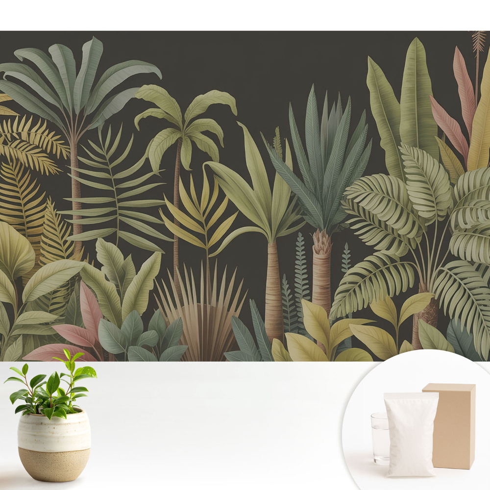 Luxusná tapeta Exotické tropické palmové listy