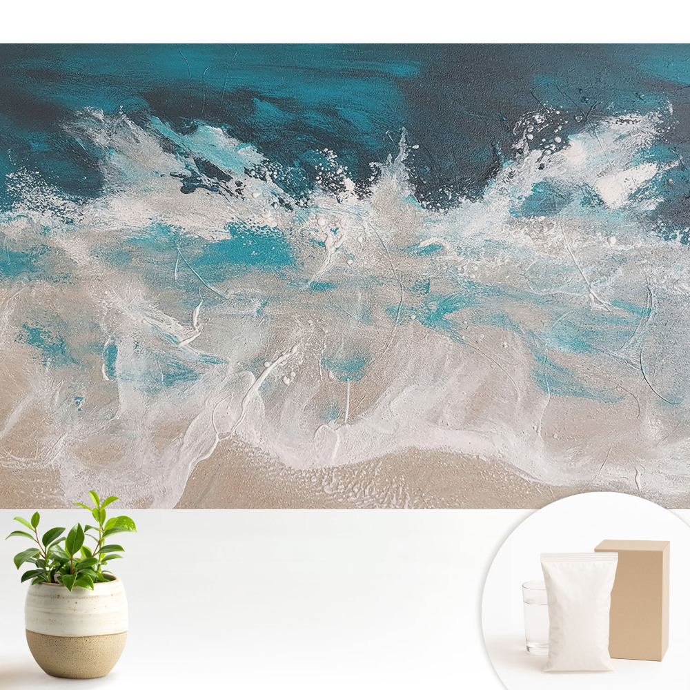 Luxusná tapeta Abstrakcia morských vĺn, energia, dynamika