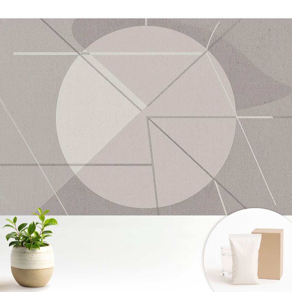 Luxusná tapeta Geometrická abstrakcia v tlmených farbách