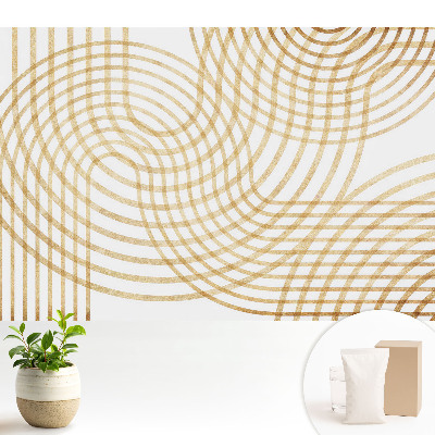 Tapeta do obývačky Dynamický geometrický elegantný vrkoč