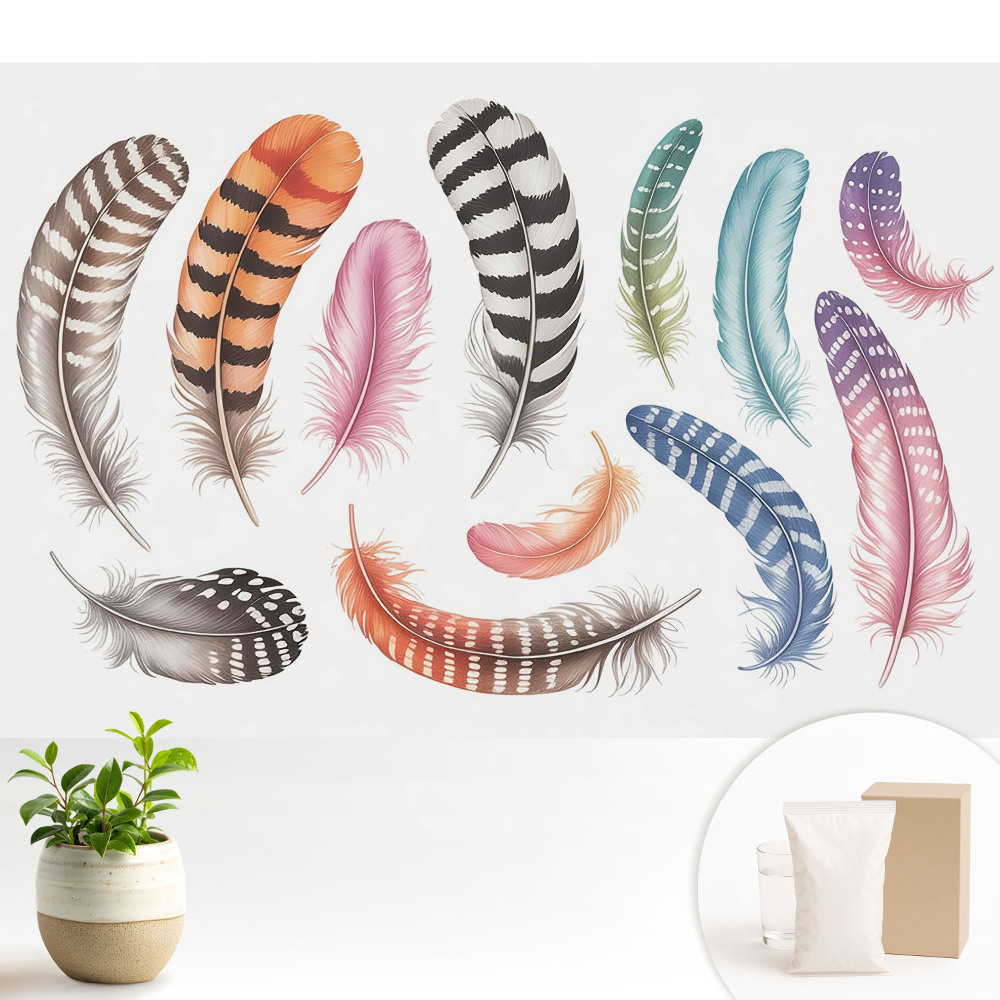 Tapeta na stenu Farebné perá moderného dizajnu