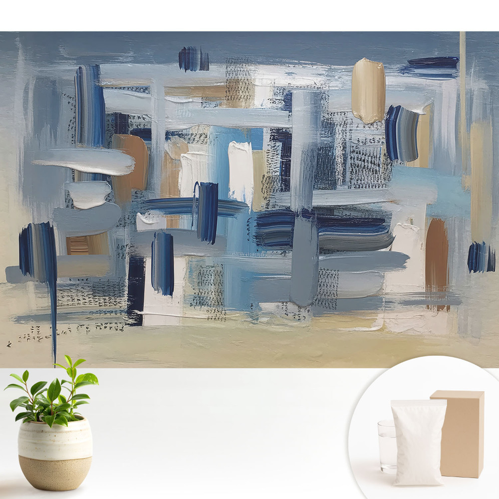 Luxusná tapeta Abstraktné farebné zloženie štetcom