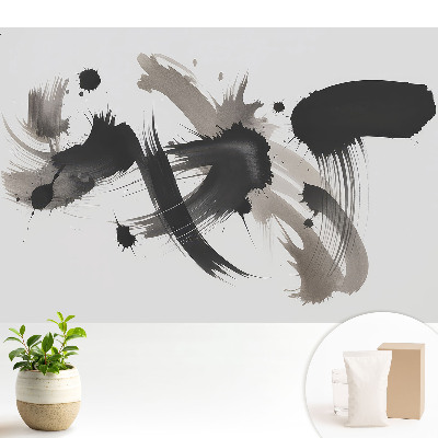 Tapeta s expresívnym abstraktným motívom dynamických ťahov