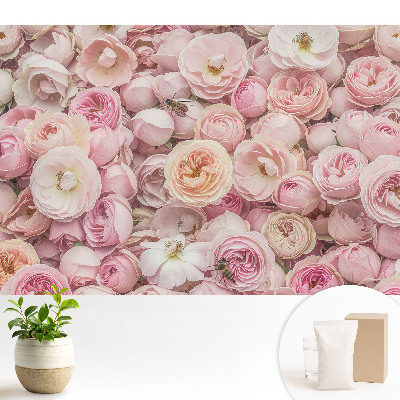 Tapeta do obývačky s kvetinovou kompozíciou plnou harmónie