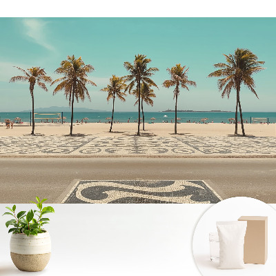 Tapeta na stenu Tropická pláž, palmy, oceán