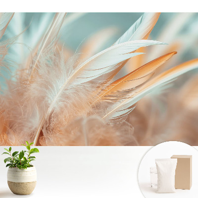 Luxusná tapeta Pastelové perie v harmónii