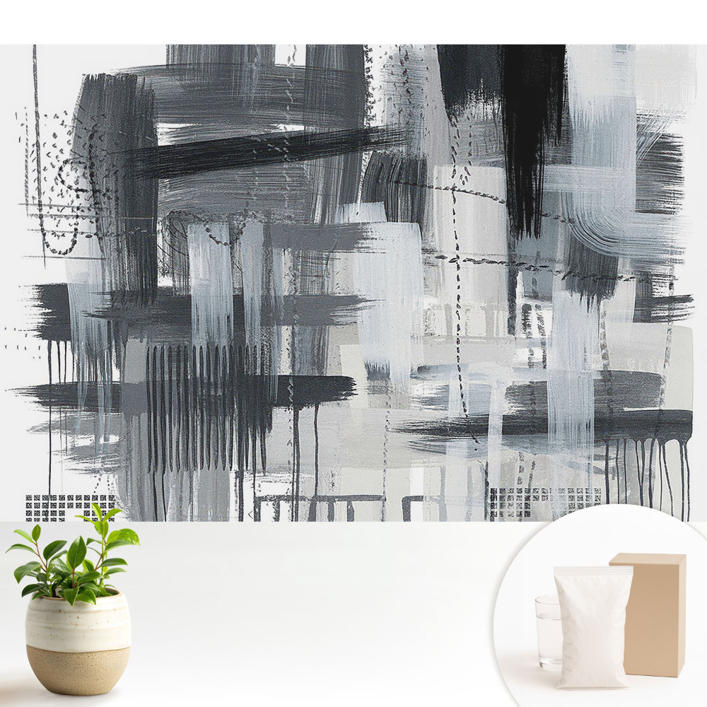 Tapeta Monochromatická abstrakcia ťahov