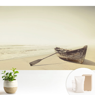 Luxusná tapeta Tichá loď na pláži