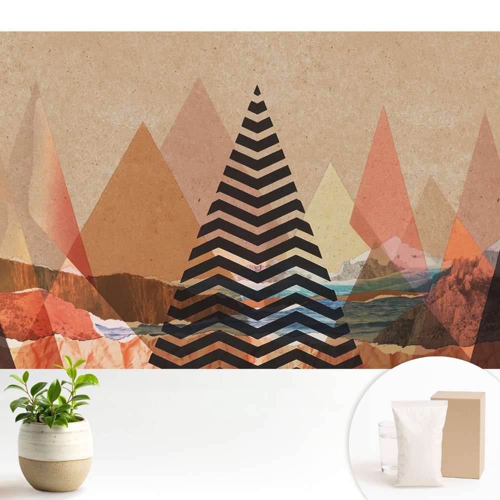 Luxusná tapeta Abstraktné trojuholníky vyvažujú harmóniu