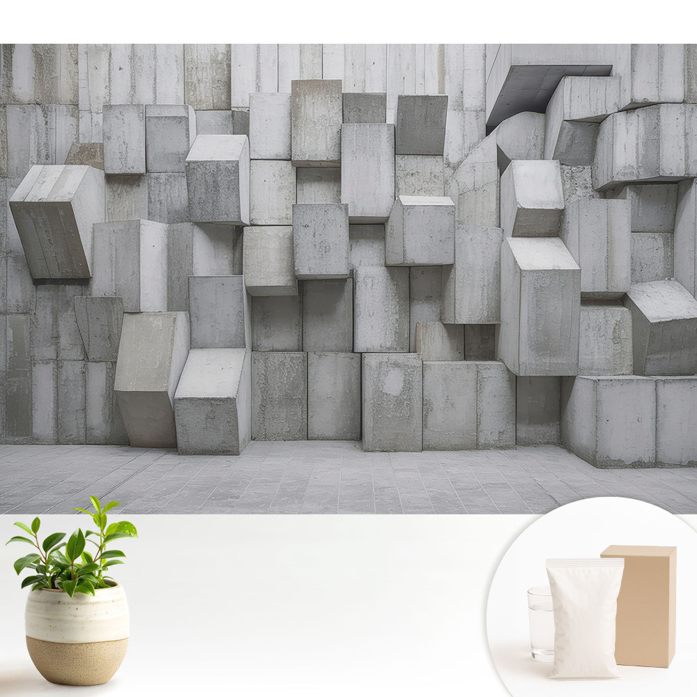 Luxusná tapeta Betónové priemyselné kvádre.