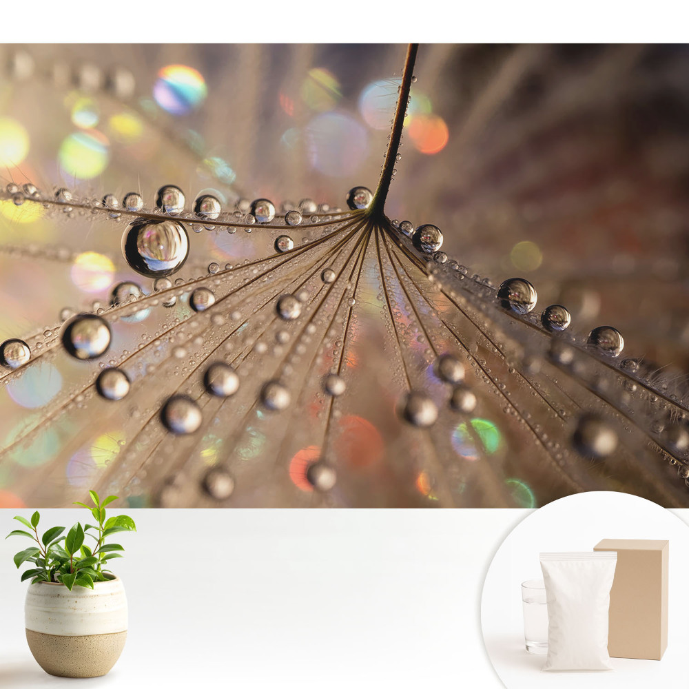 Tapeta Jemná štruktúra kvapiek roztrúsených na pozadí