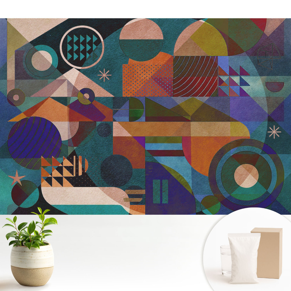 Tapeta Farebná geometrická abstrakcia