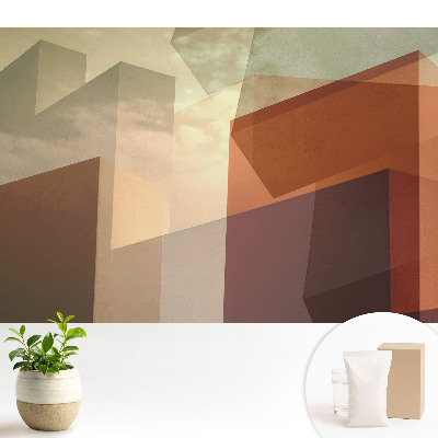 Luxusná tapeta Geometrické tvary proti oblohe