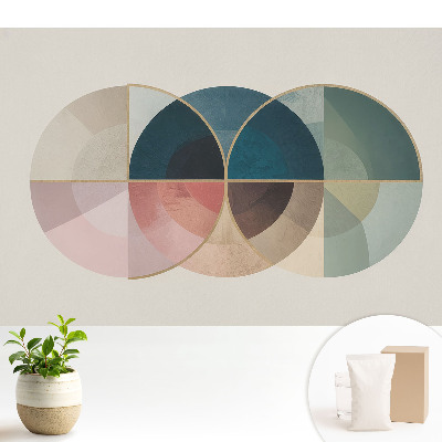 Tapeta do obývačky Farebné kolesá v modernom štýle
