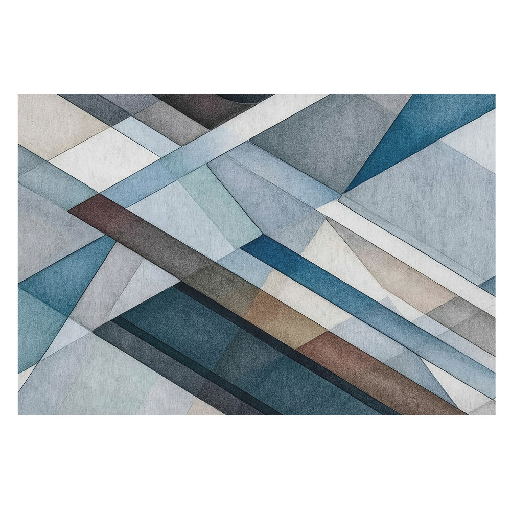 Tapeta s elegantným geometrickým vzorom v harmonickom prevedení