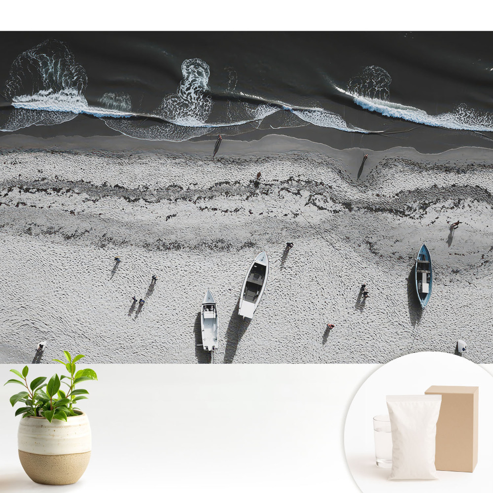 Tapeta do obývačky Pláž a vlniace sa more