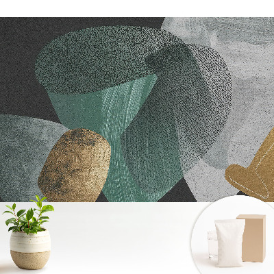 Tapeta do obývačky s geometrickými tvarmi v modernom a minimalistickom štýle