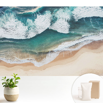 Tapeta Oceánske vlny a zlatá pláž