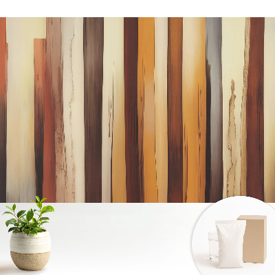 Tapeta s teplými odtieňmi a vertikálnymi pruhmi