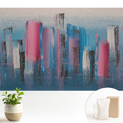 Tapeta na stenu s farebnými abstraktnými energetickými pruhmi