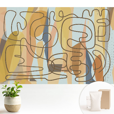 Luxusná tapeta Abstraktné čiary a farby