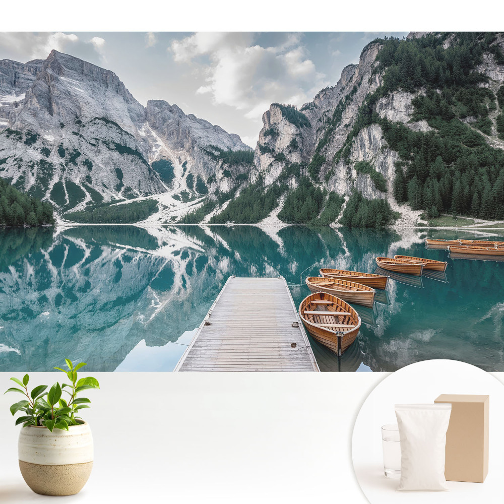 Luxusná tapeta Relax pri horskom jazere