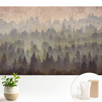 Luxusná tapeta s motívom atmosférických lesov zahalených v hmle