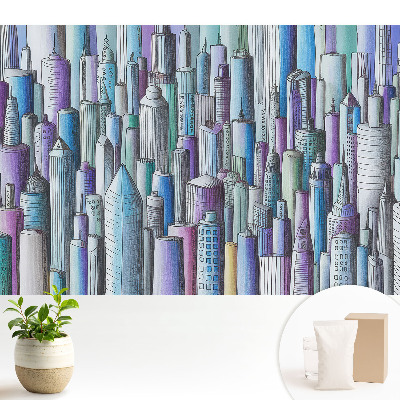 Tapeta Farebné mrakodrapy metropoly
