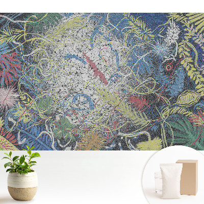 Luxusná tapeta Abstraktné listy plné energie