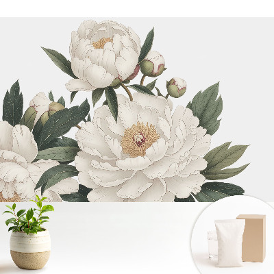 Tapeta na stenu s kvetinovým vzorom v klasickej harmónii