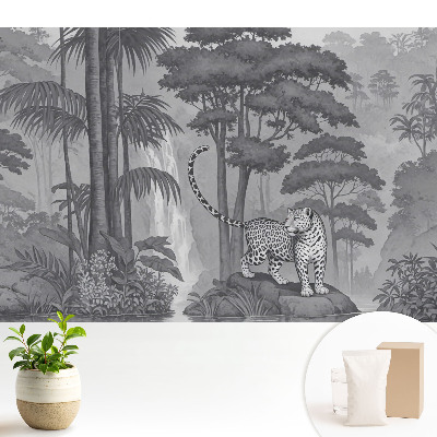 Tapeta Exotická scéna s leopardom