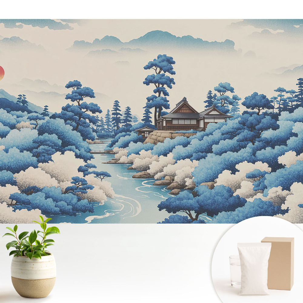 Tapeta na stenu Horská krajina s domom