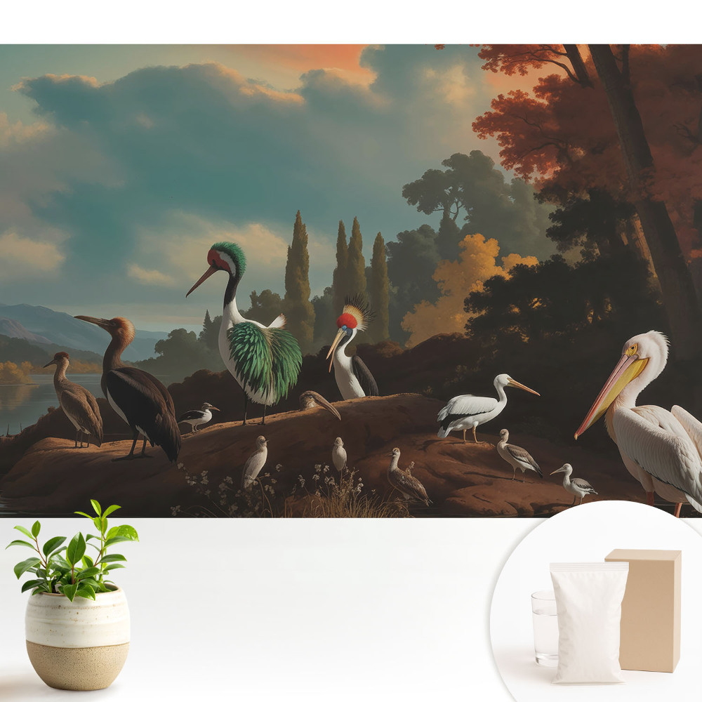 Tapeta do obývačky Vtáky nad vodou krajšie ako sen