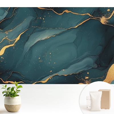 Luxusná tapeta Elegantná abstrakcia v tmavomodrých tónoch