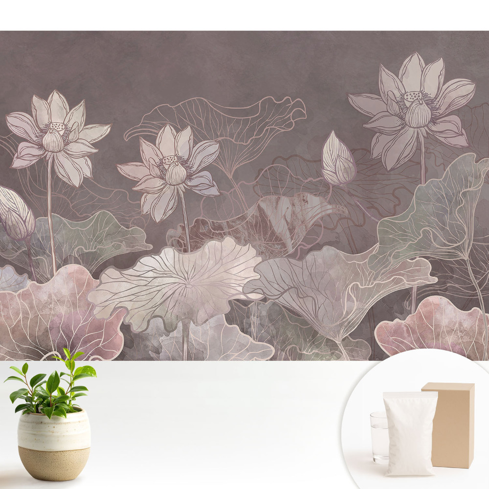 Tapeta Lotosové kvety, elegancia prírody