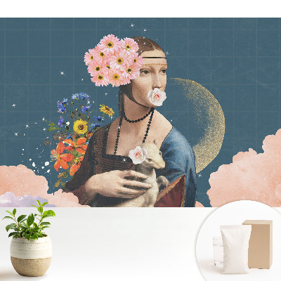 Tapeta do obývačky Kvetinový surrealistický portrét